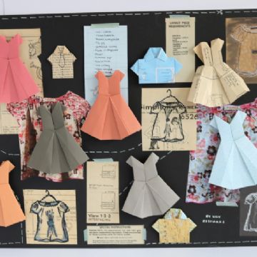 Lily R  paper folded dresses